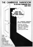 The poster that introduced the Cambridge Darkroom to the public in April 1981